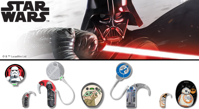Première des skins galactiques SmartEar inspirées par Star Wars™ pour processeurs audio et aides auditives !